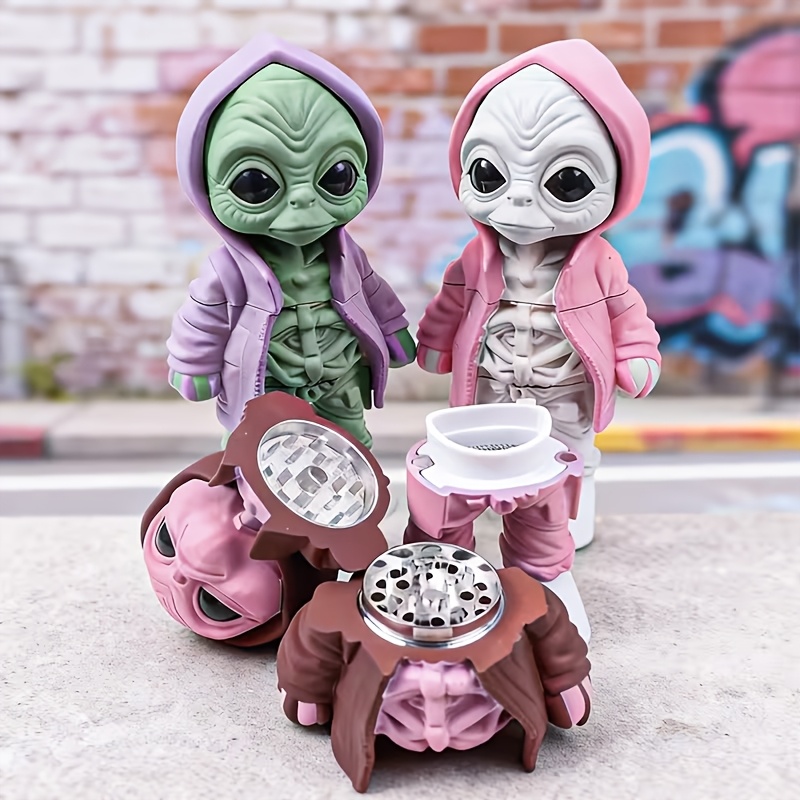 Novelty Gifts - Moulin à herbes amusant Alien, broyeur