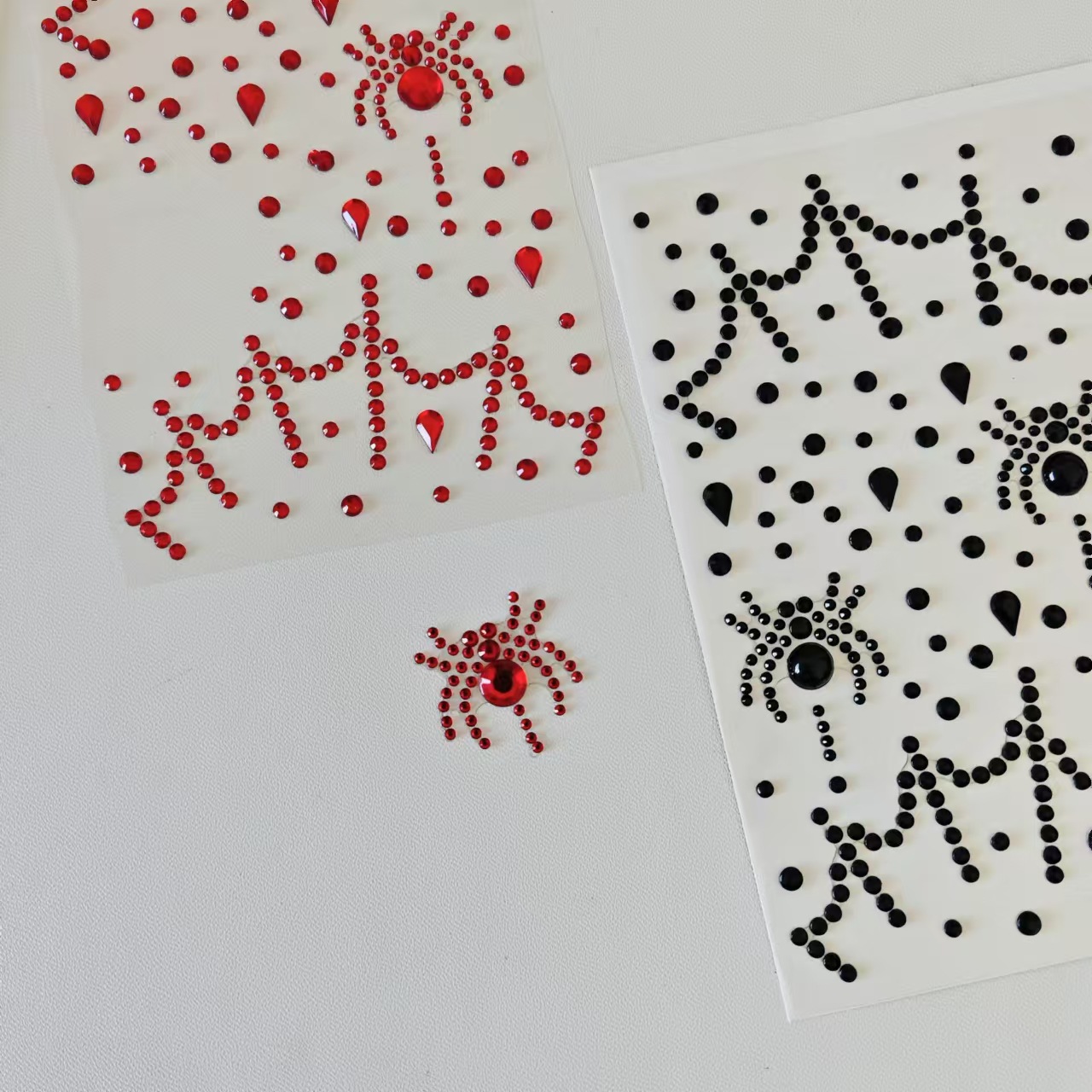 Party Supplies - Autocollants d'Halloween pour maquillage de scène,