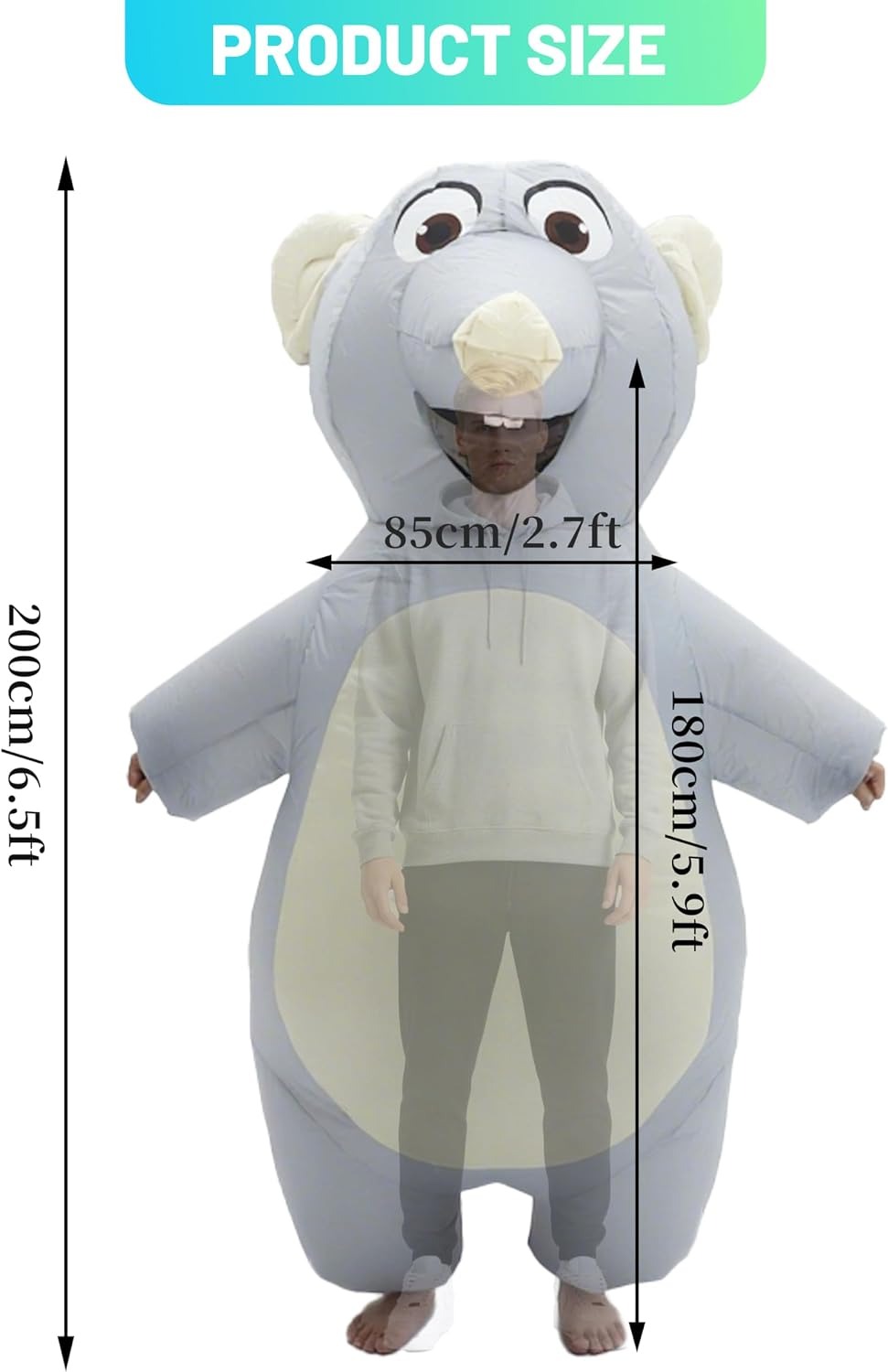 Déguisement de souris gonflabl - Costumes avis et prix